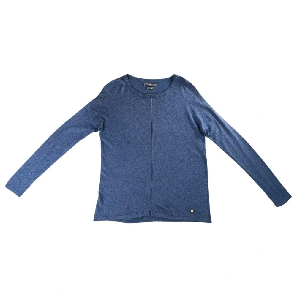 Brax Women's Merino Cashmere Knit Sweater In Dark Blue Size 38 (S)